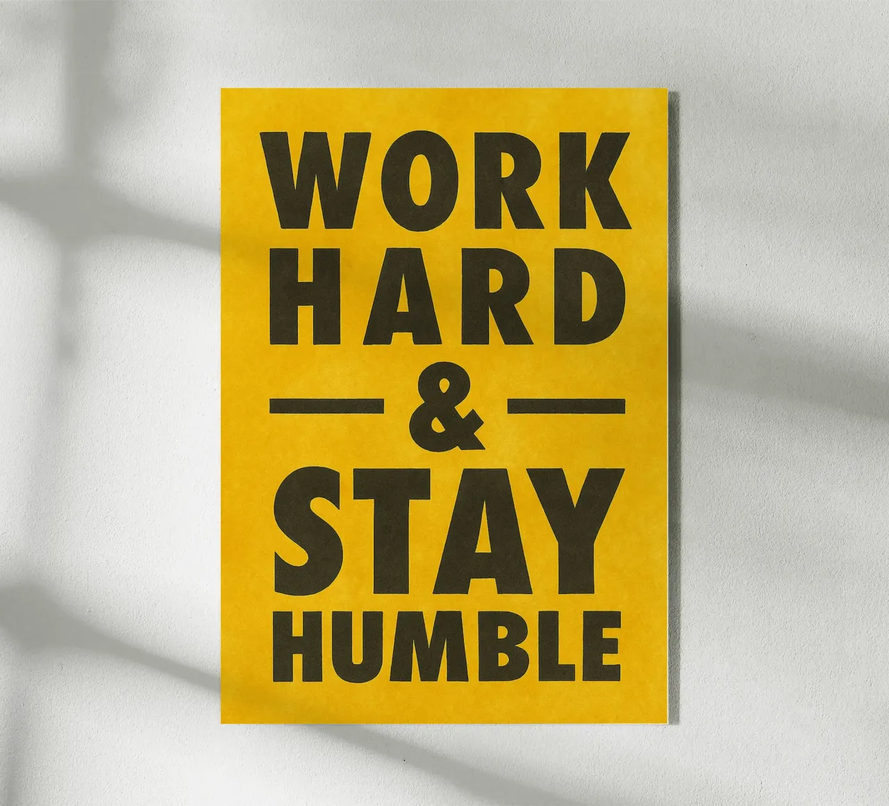 work hard and stay humble acrylic glass by onelove