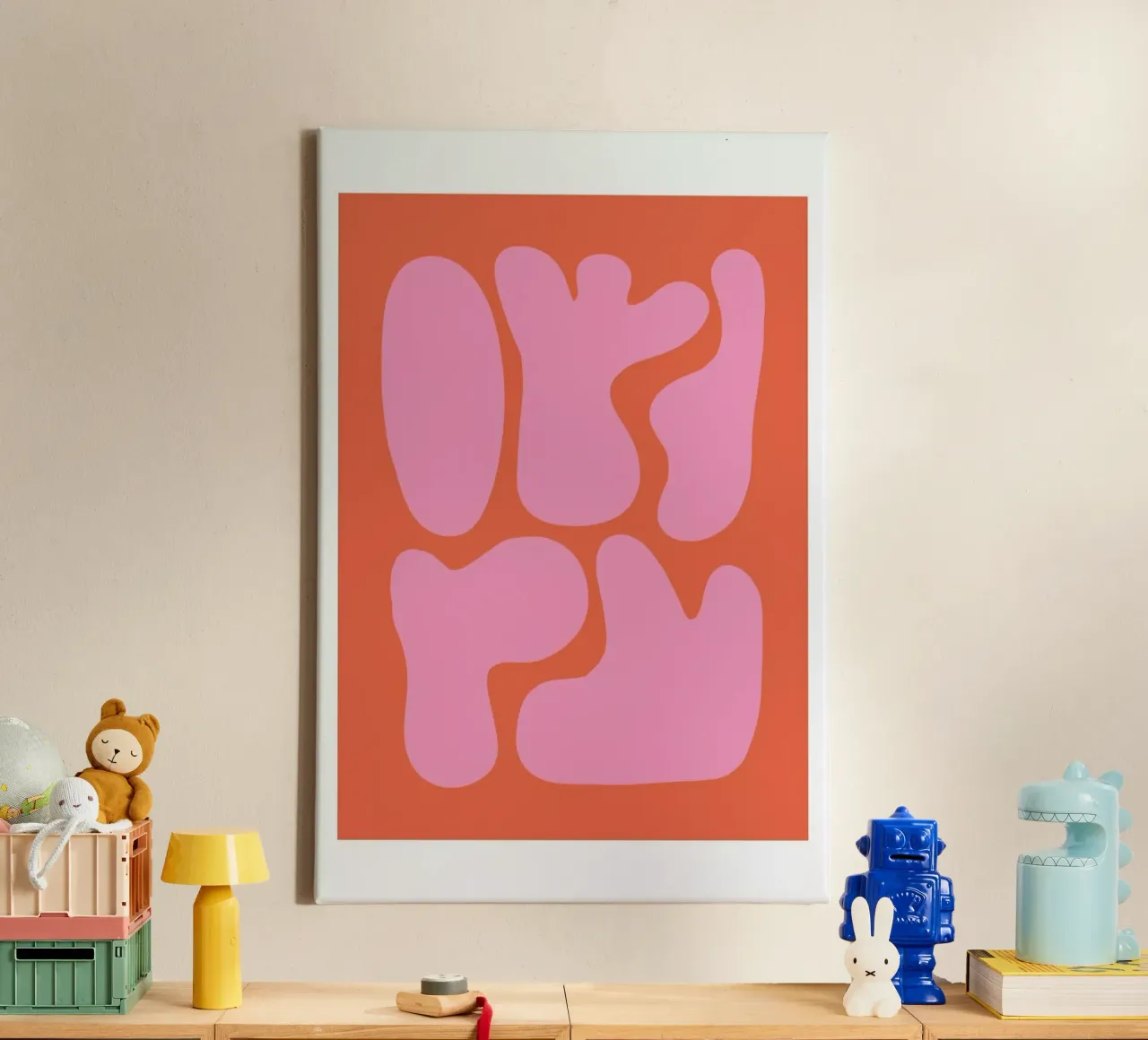 Two Colors 5 canvas van Mottos by Sinan Saydik