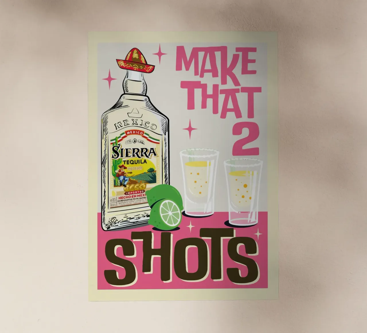 Tequila Shots pellicola backlit da Beauty wall