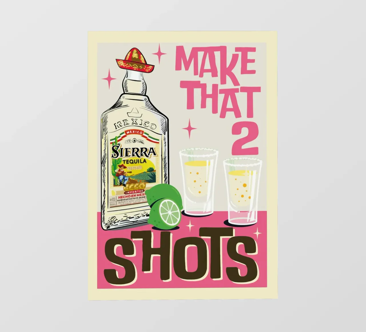 Tequila Shots pellicola backlit da Beauty wall