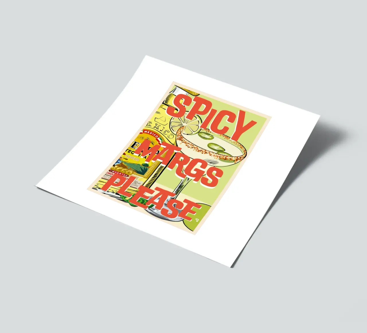 Spicy Margs Pls sticker sheet by Beauty wall