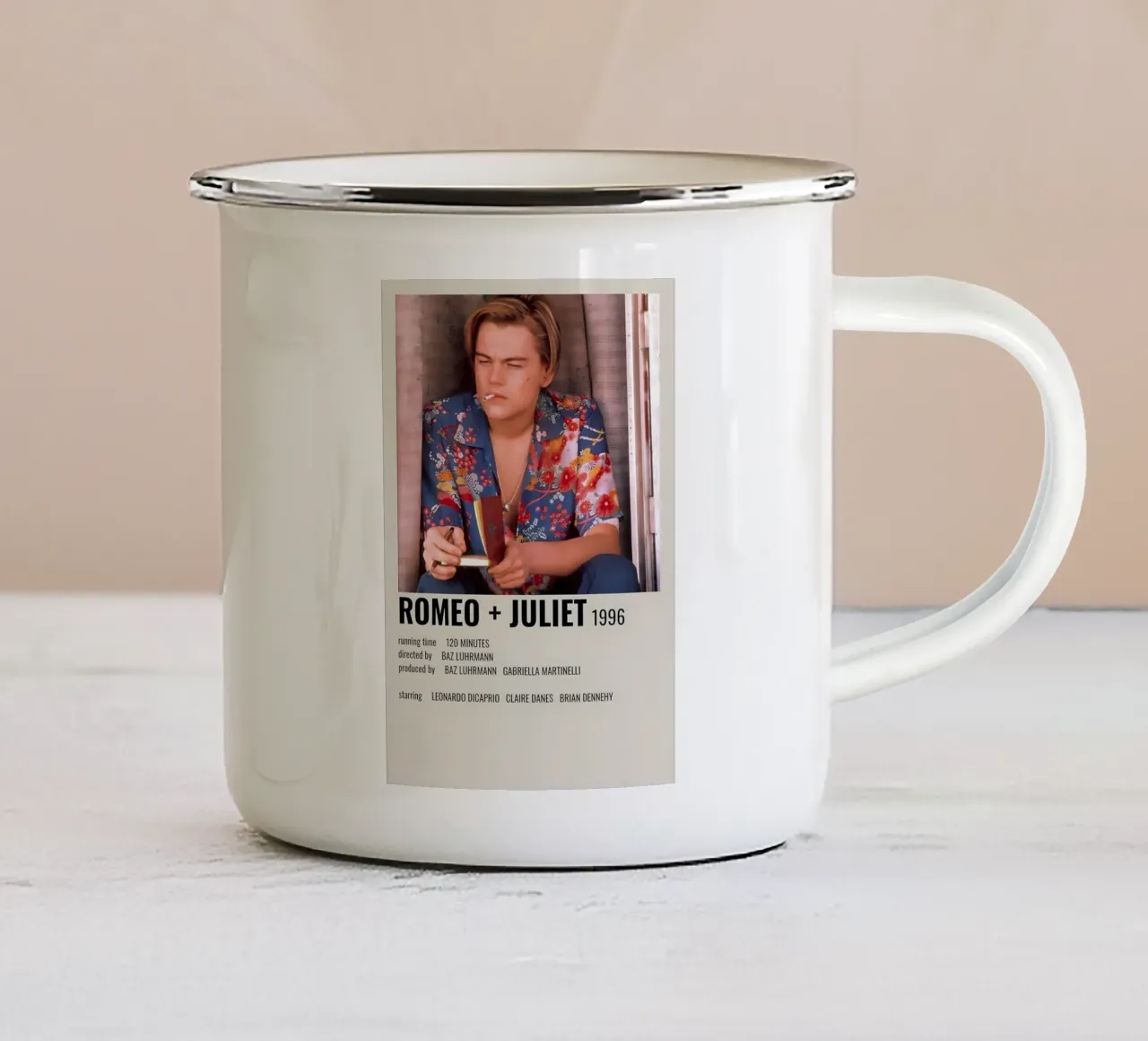 ROMEO + JULIET 1996 tazza in smalto da MVFminimalist