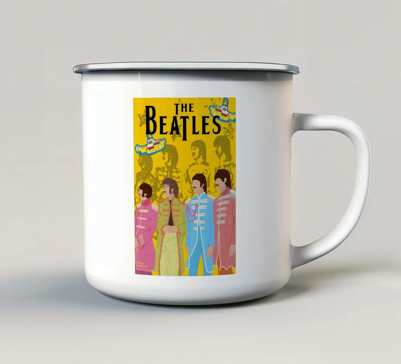 Beatles per sempre in concerto tazza in smalto da nabcu