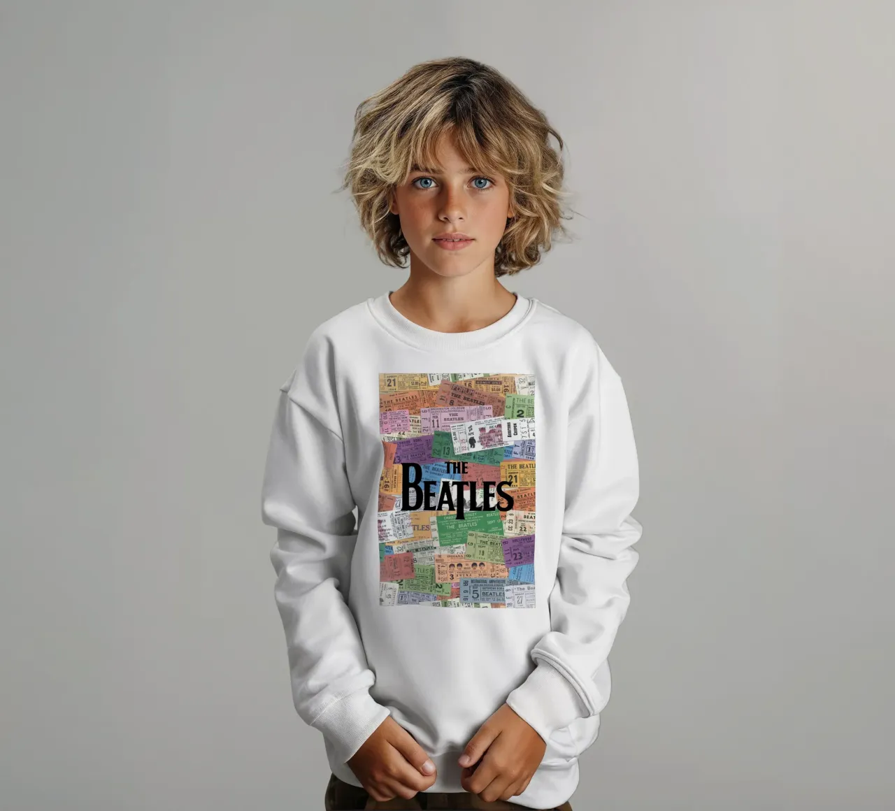 Una notte con i Beatles felpa bambino da nabcu