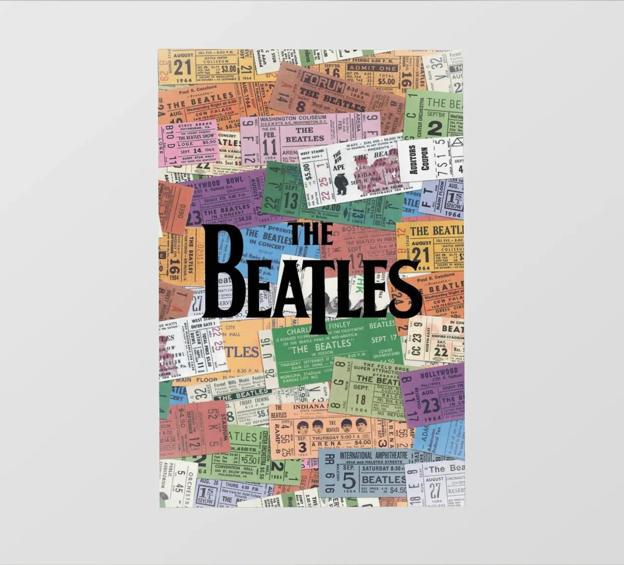 Una notte con i Beatles telo in pvc da nabcu