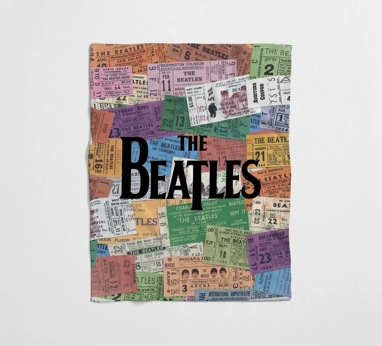 Una notte con i Beatles coperta in pile da nabcu