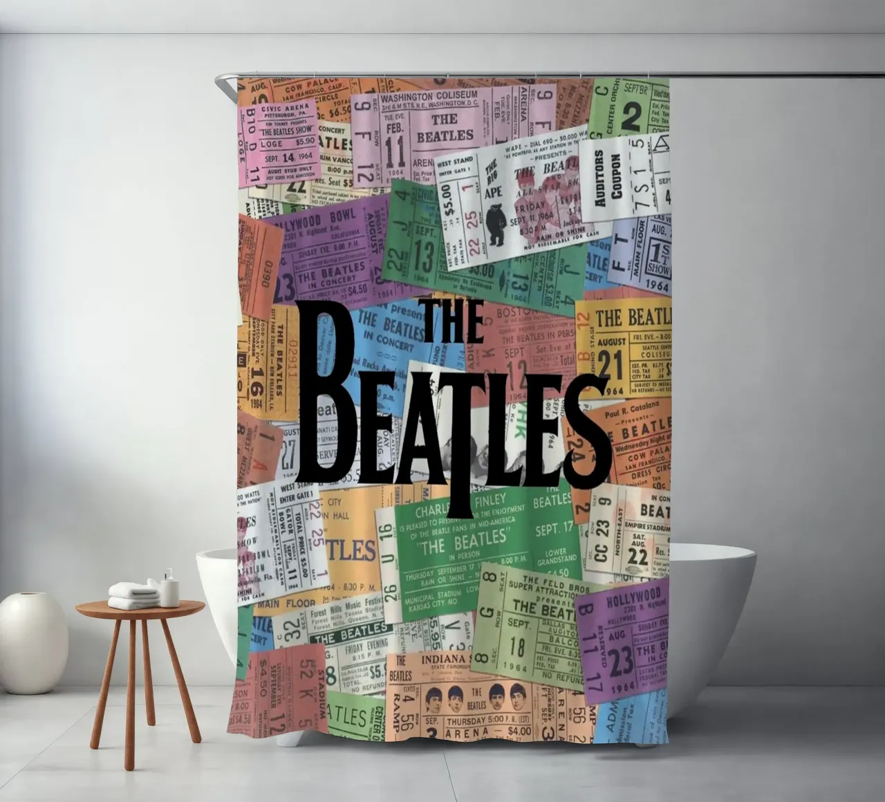 Una notte con i Beatles tenda da doccia da nabcu