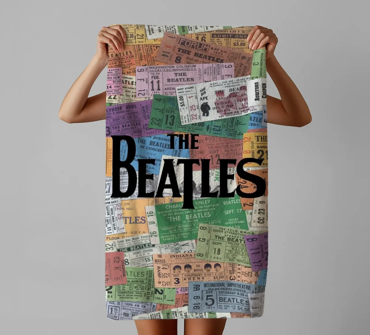 Una notte con i Beatles asciugamano da bagno da nabcu