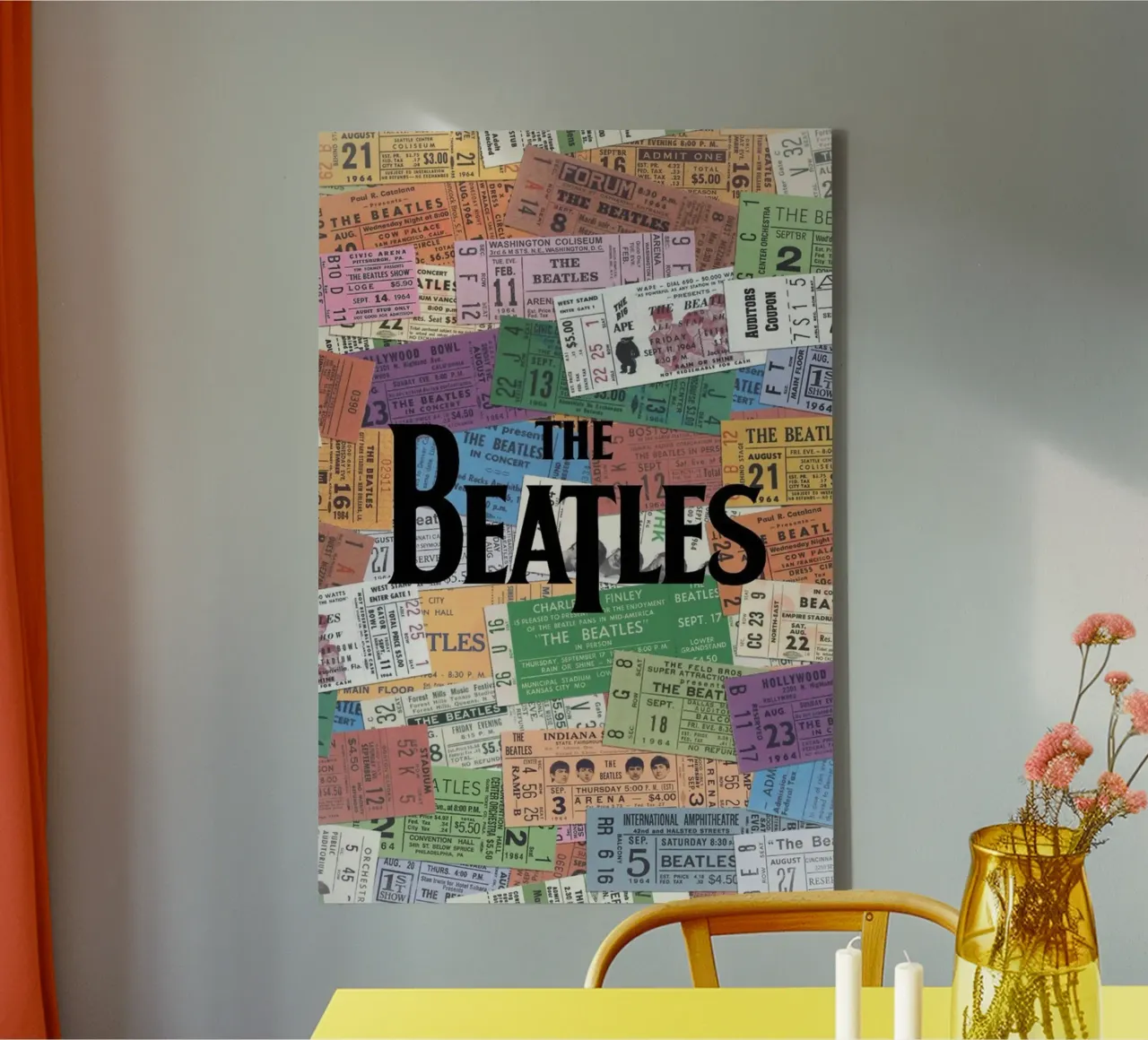 Una notte con i Beatles tela da nabcu