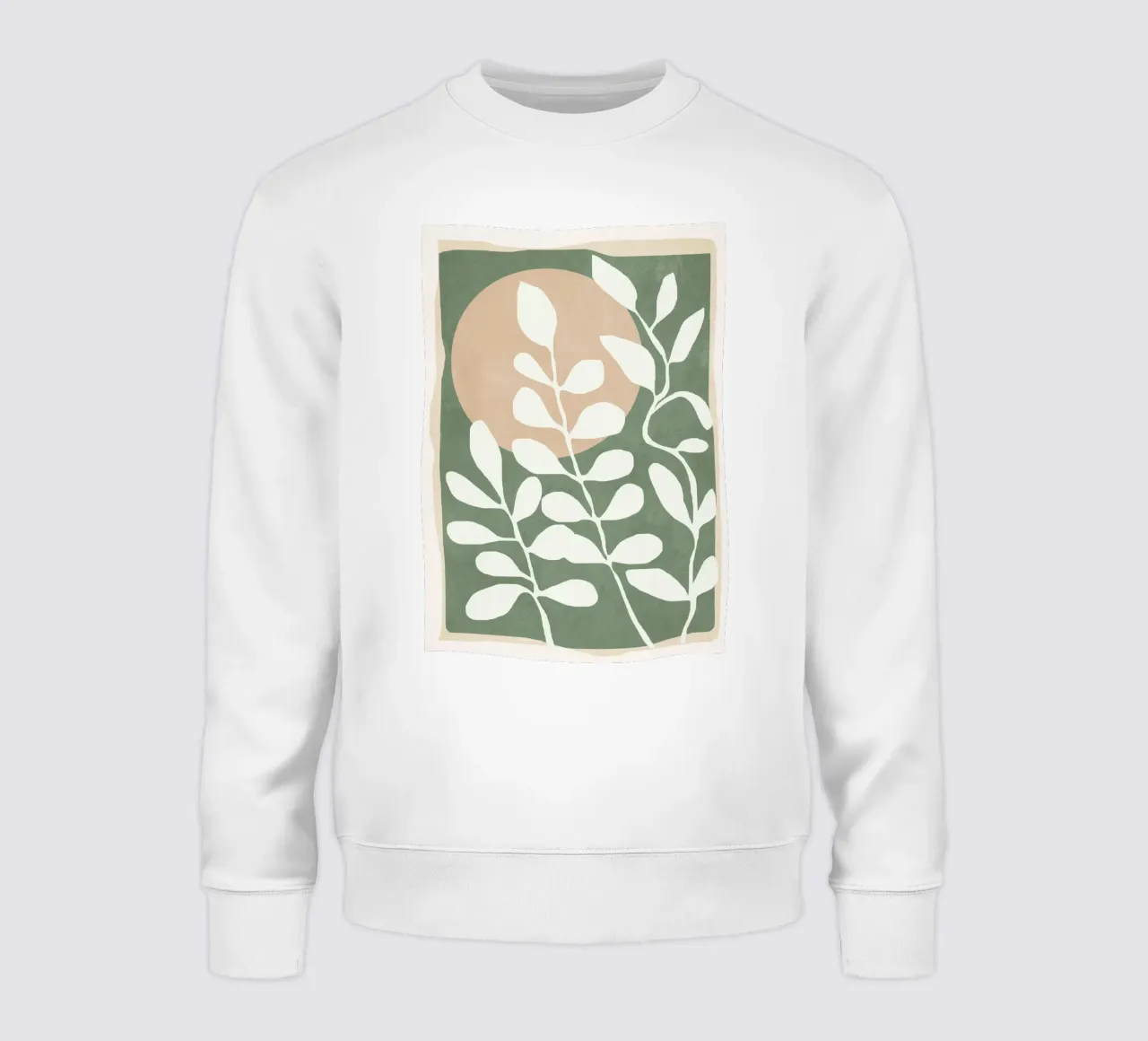 Minimal Abstract Leaves 02 felpa da cityart