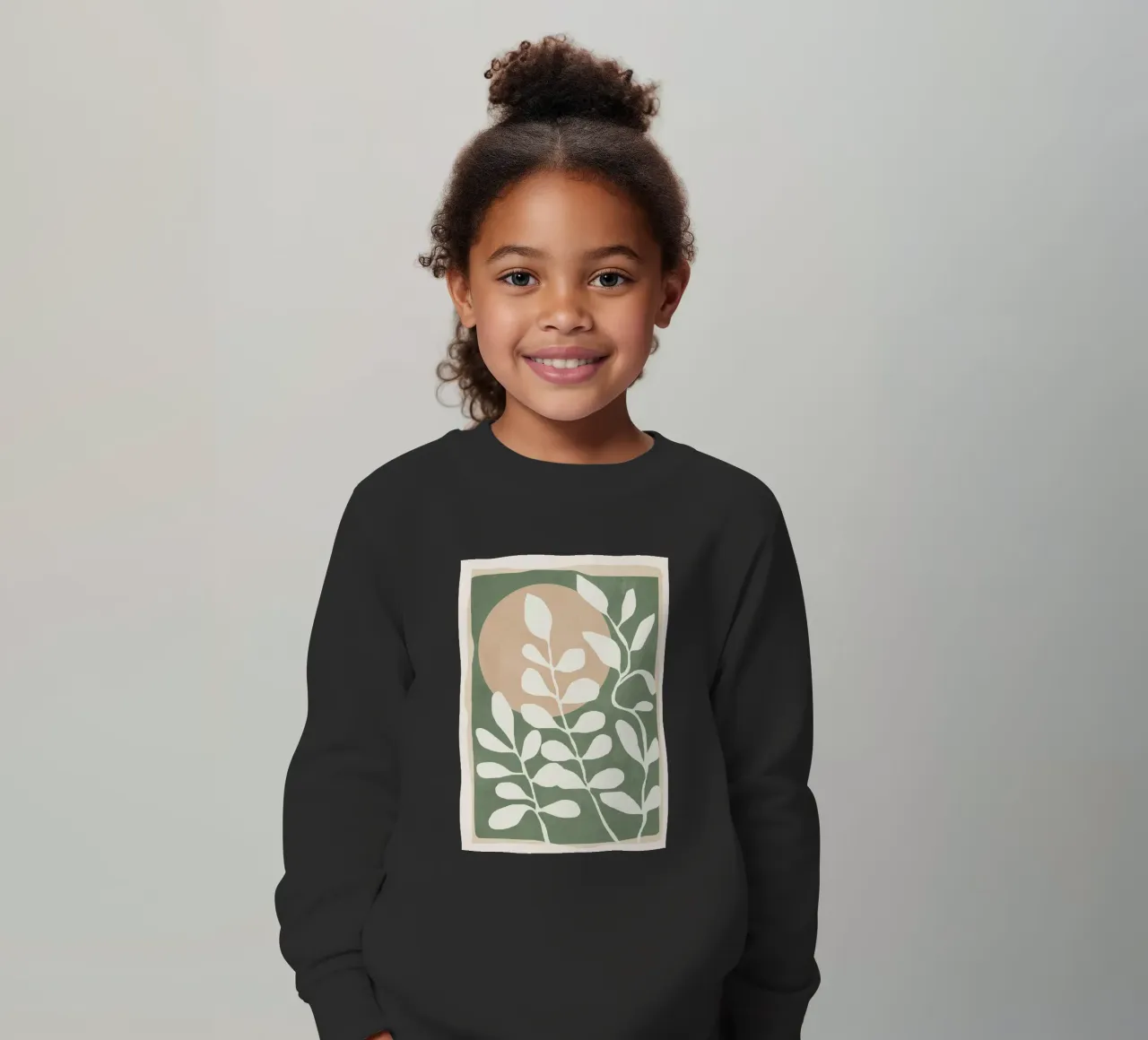 Minimal Abstract Leaves 02 felpa bambino da cityart