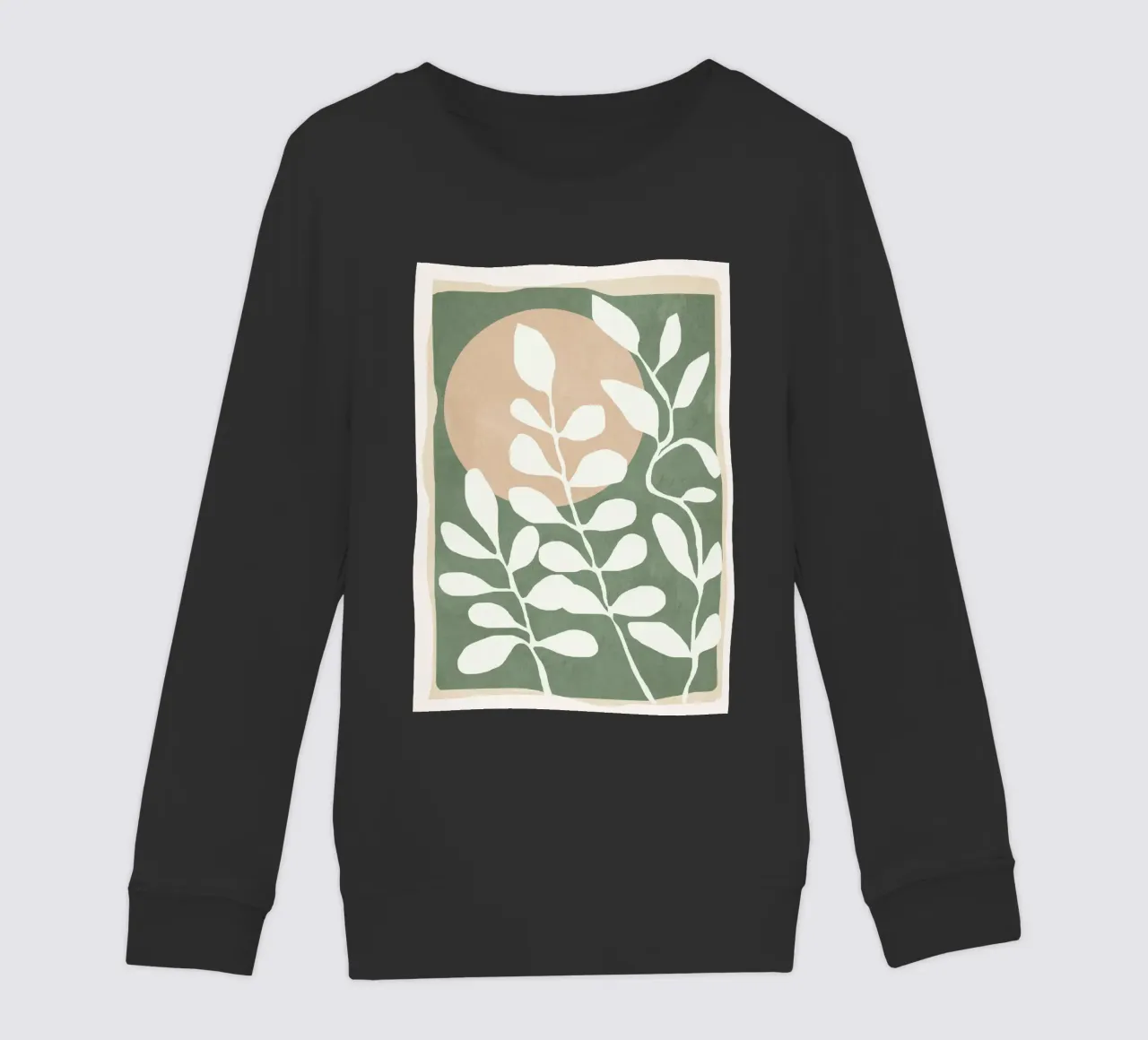 Minimal Abstract Leaves 02 felpa bambino da cityart