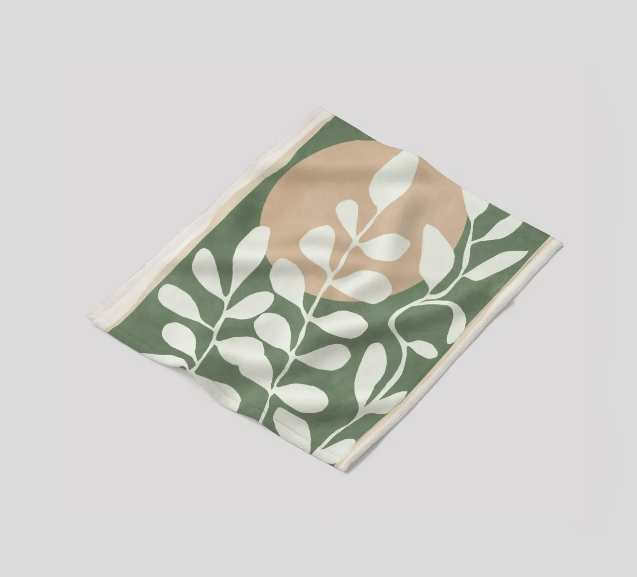 Minimal Abstract Leaves 02 coperta in pile da cityart