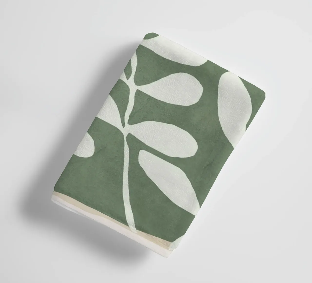 Minimal Abstract Leaves 02 asciugamano da bagno da cityart