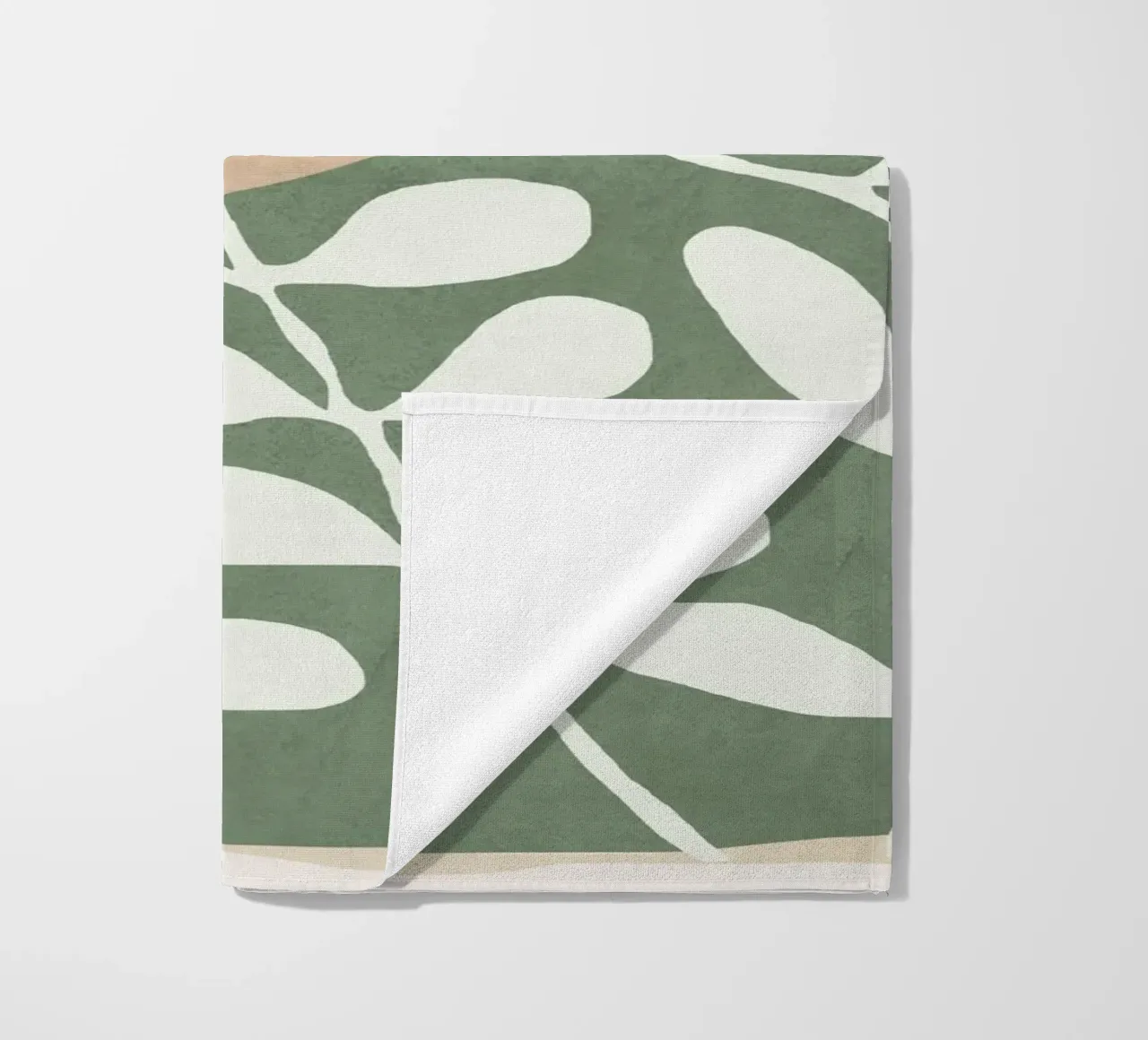 Minimal Abstract Leaves 02 telo mare da cityart