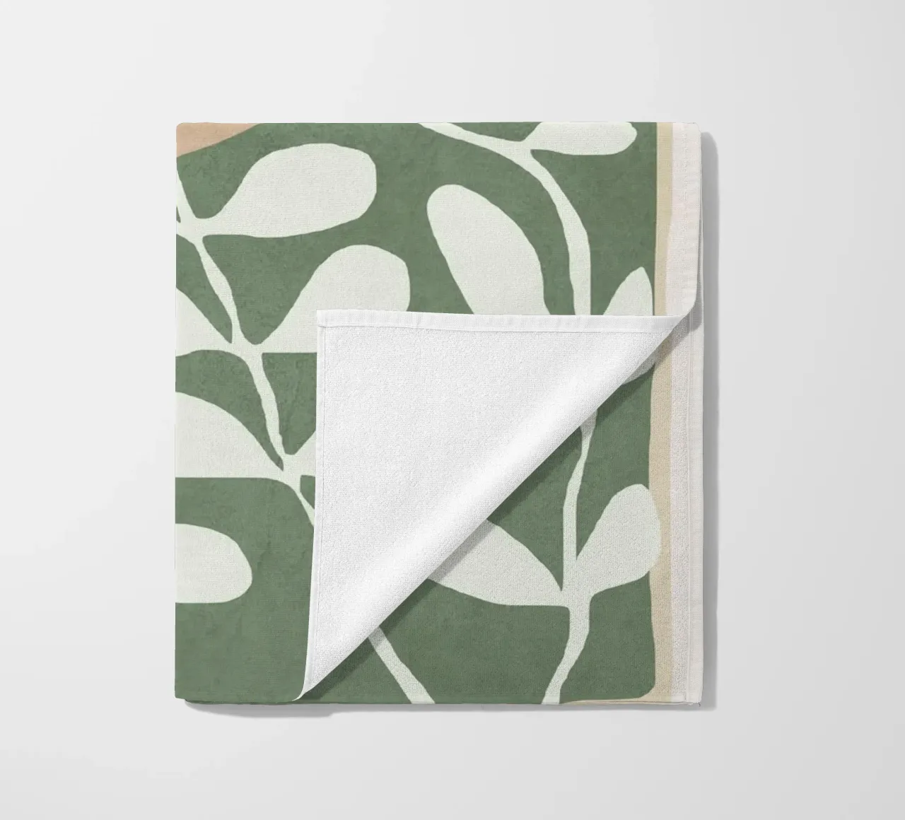 Minimal Abstract Leaves 02 telo mare da cityart