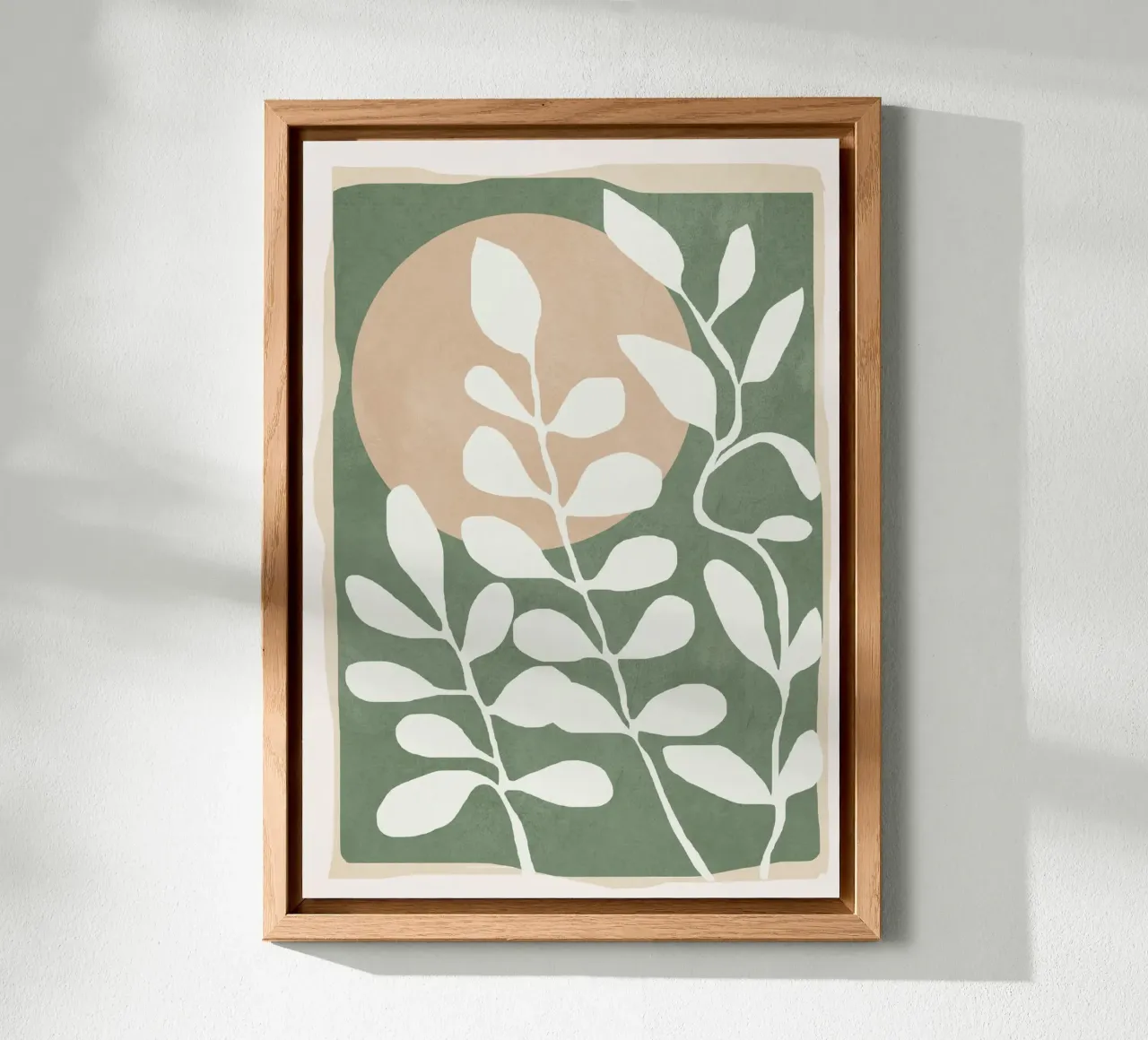 Minimal Abstract Leaves 02 alluminio dibond da cityart