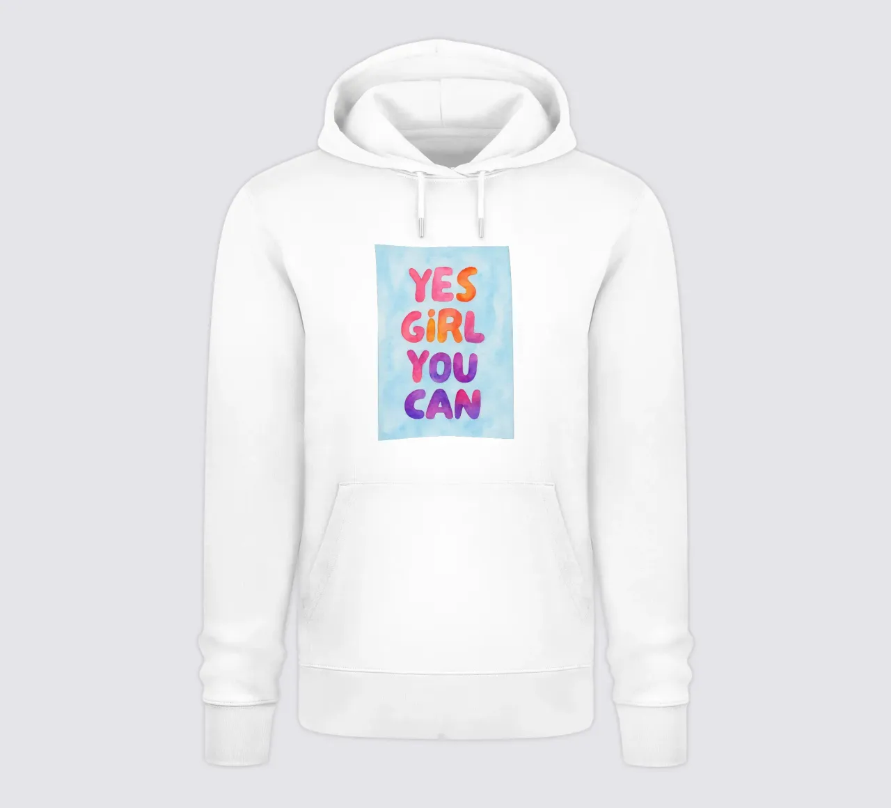 sì ragazza puoi felpa con cappuccio da onelove