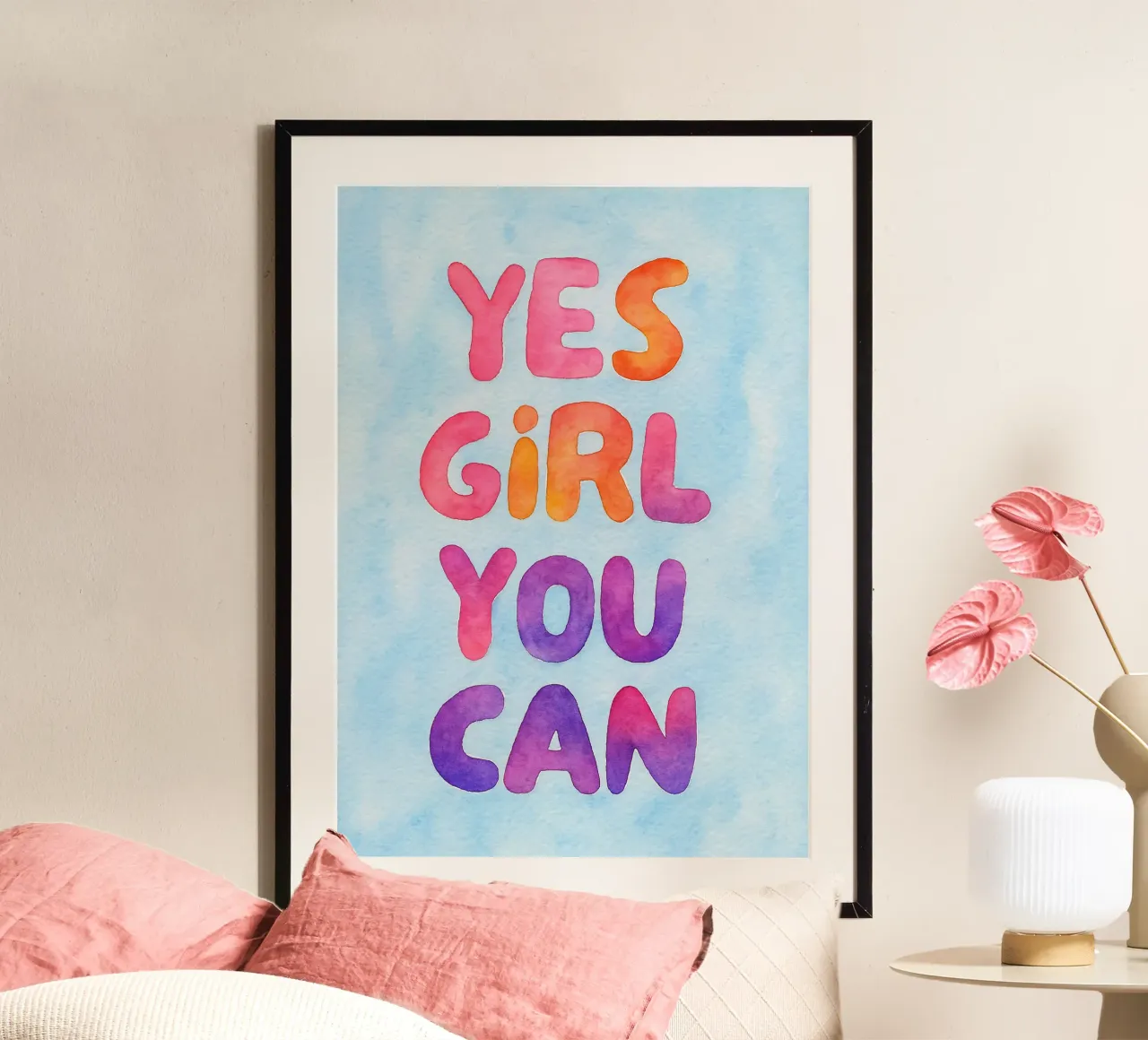 sì ragazza puoi poster da onelove