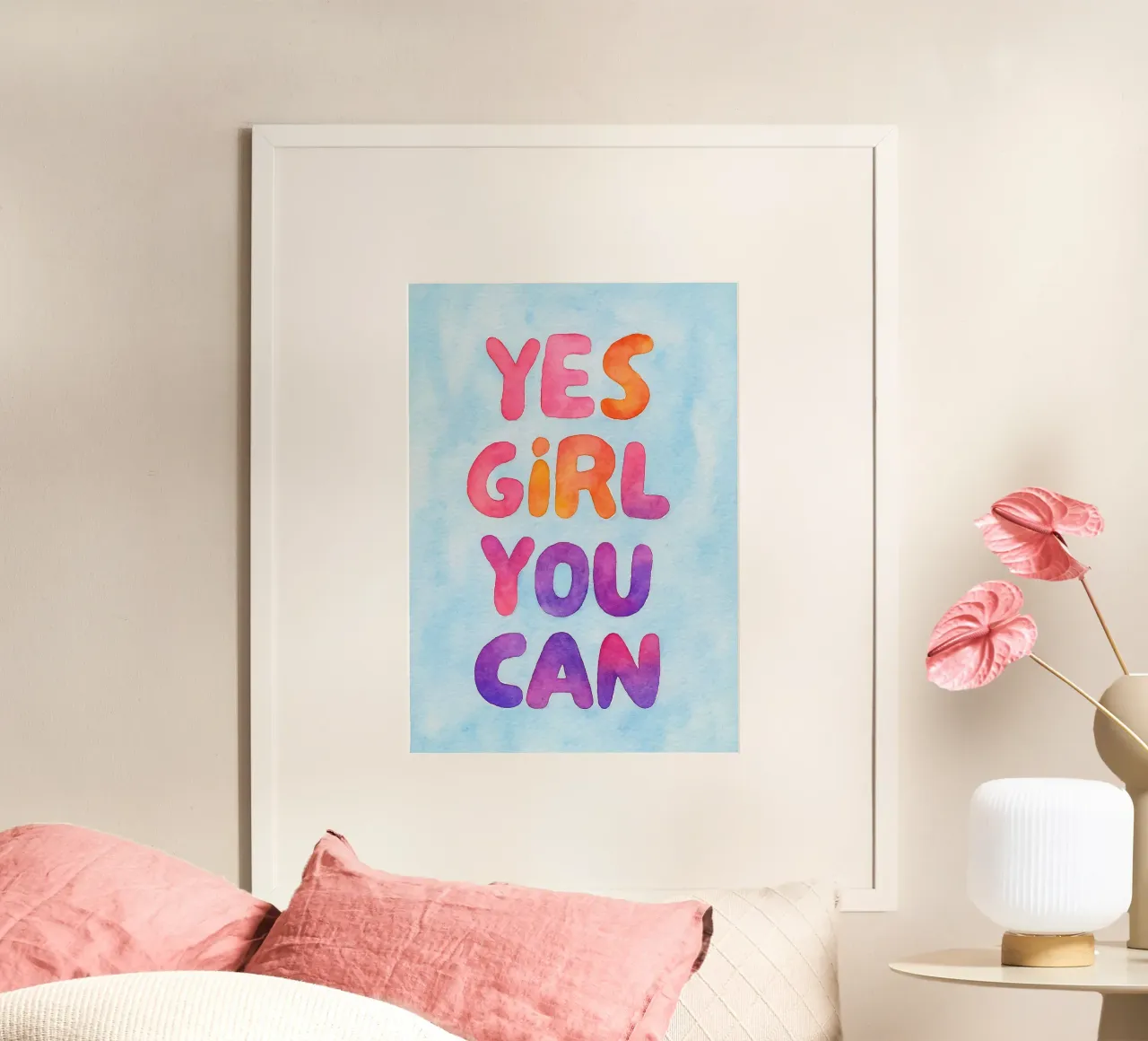 sì ragazza puoi poster da onelove