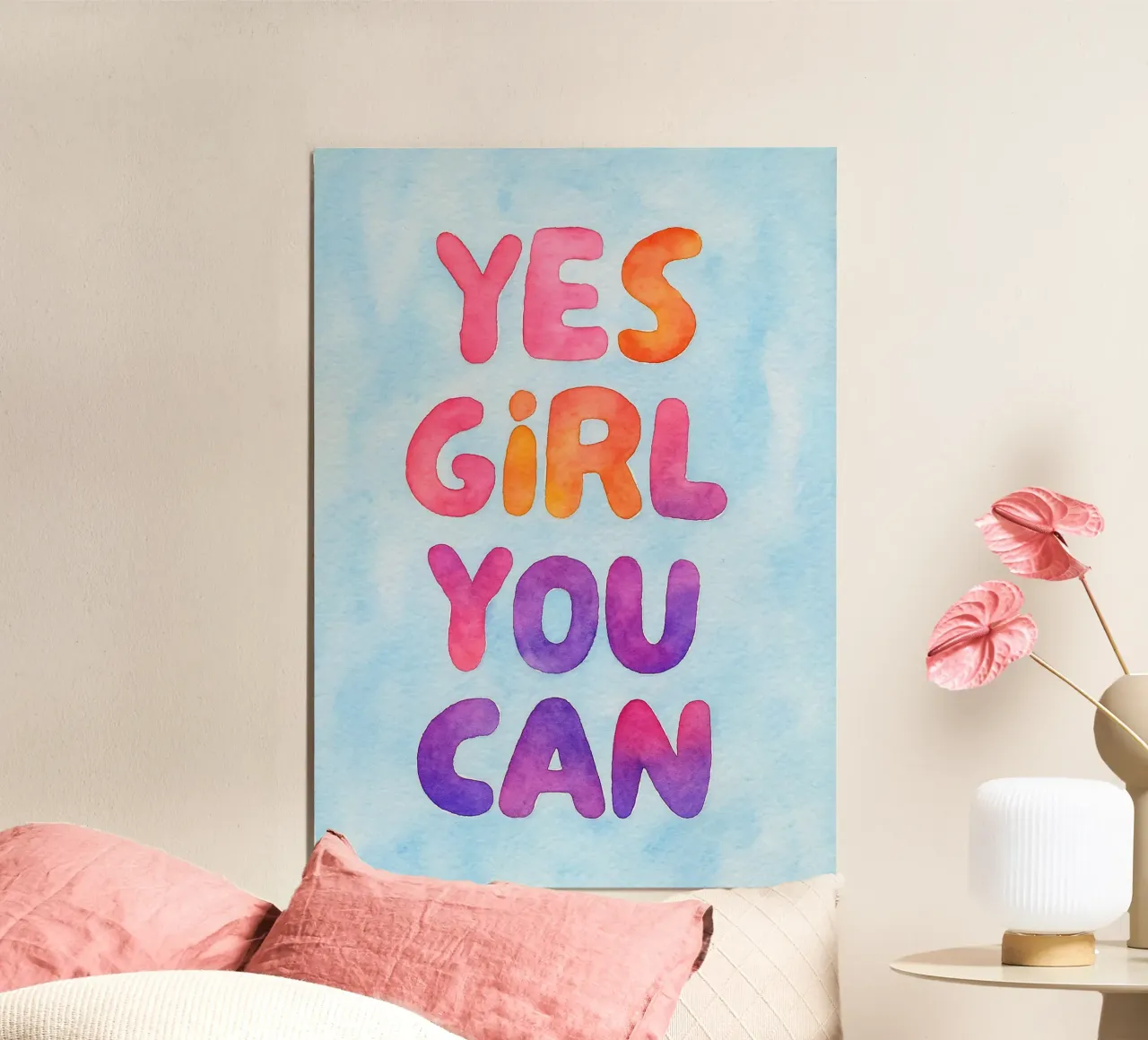 sì ragazza puoi poster da onelove