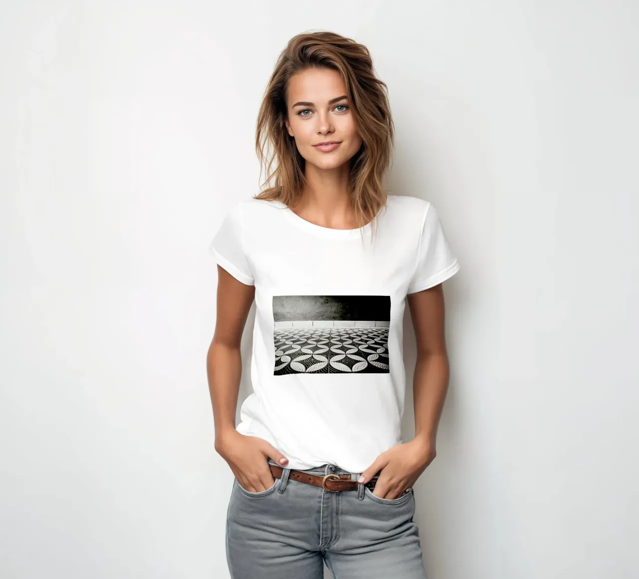 On the Floor t-shirt ajusté pour femmes de Anja Hebrank Photography