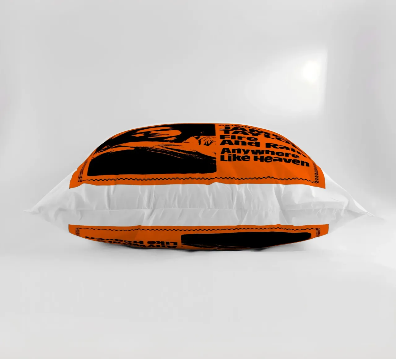 James Taylor - Singer Face decorative cushion by Deepness
