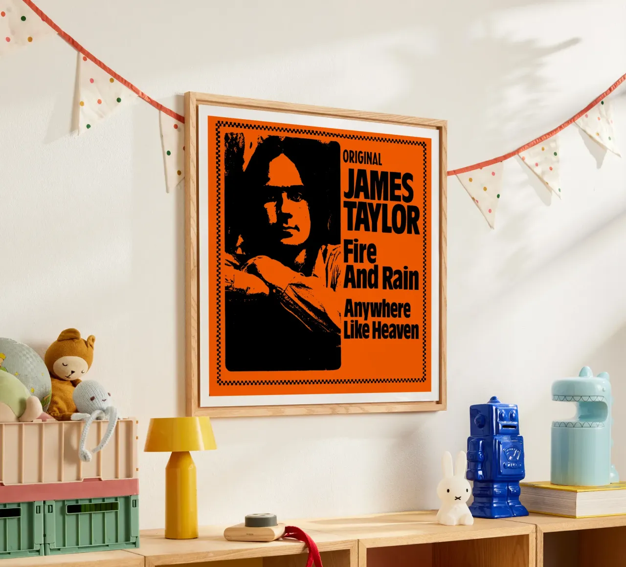 James Taylor - Singer Face acrylic glass by Deepness