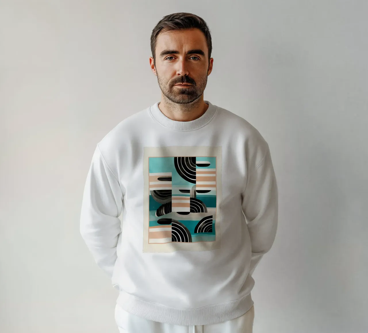 Retro Geometric Shapes 3 felpa da Nadjaa