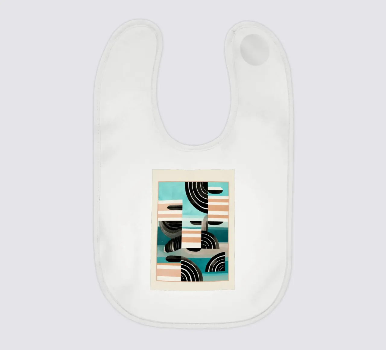 Retro Geometric Shapes 3 bavaglino da Nadjaa