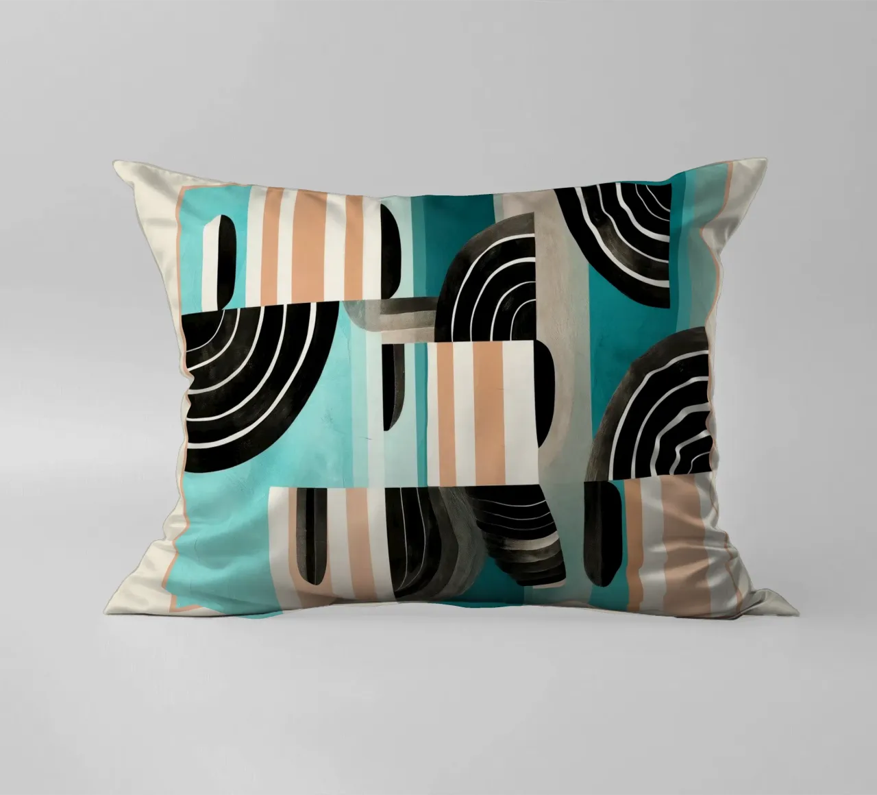 Retro Geometric Shapes 3 cuscino da Nadjaa