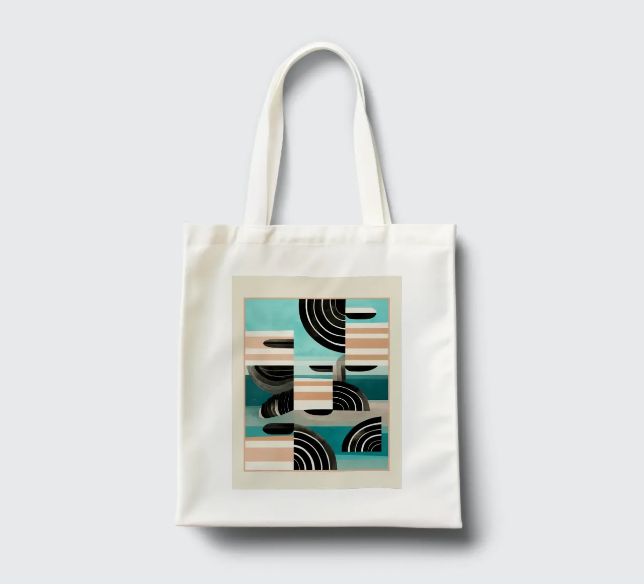 Retro Geometric Shapes 3 borsa in juta da Nadjaa