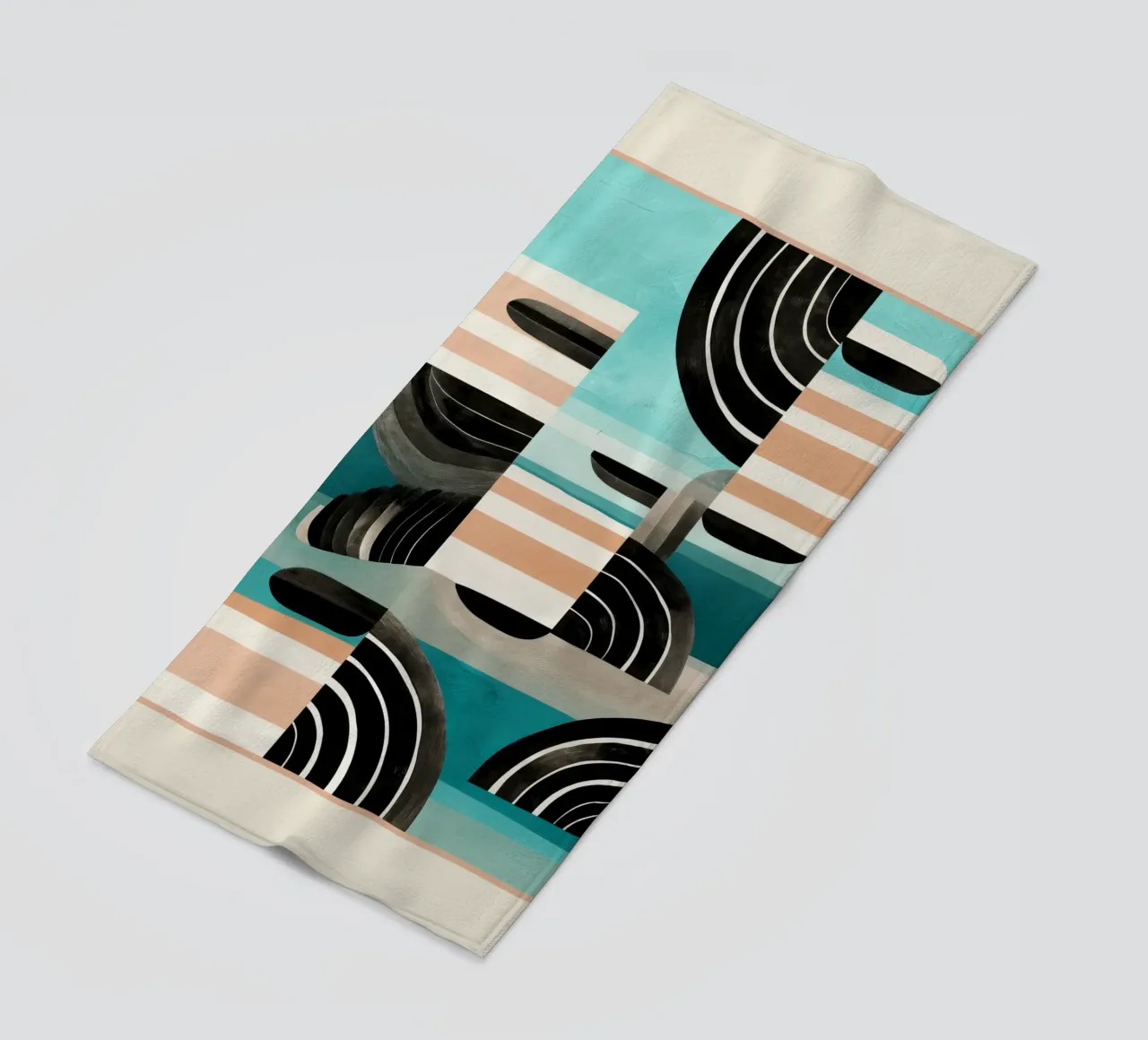Retro Geometric Shapes 3 telo mare da Nadjaa
