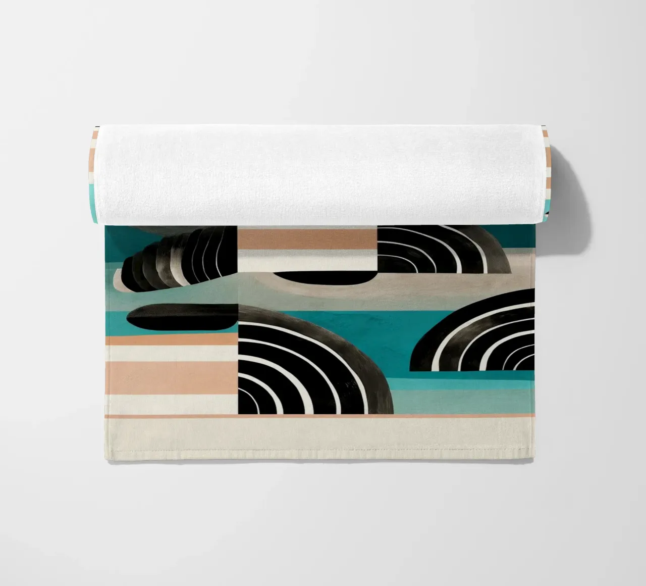 Retro Geometric Shapes 3 telo mare da Nadjaa