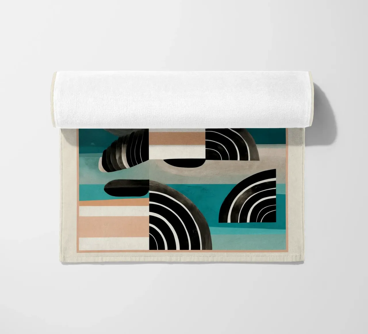 Retro Geometric Shapes 3 telo mare da Nadjaa