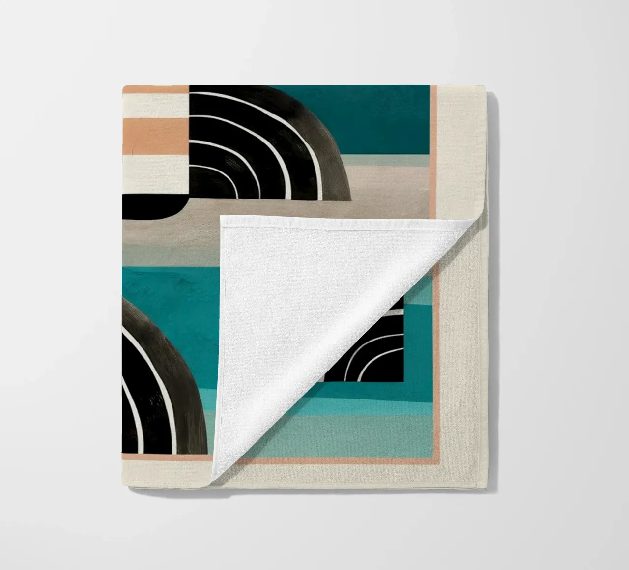 Retro Geometric Shapes 3 telo mare da Nadjaa