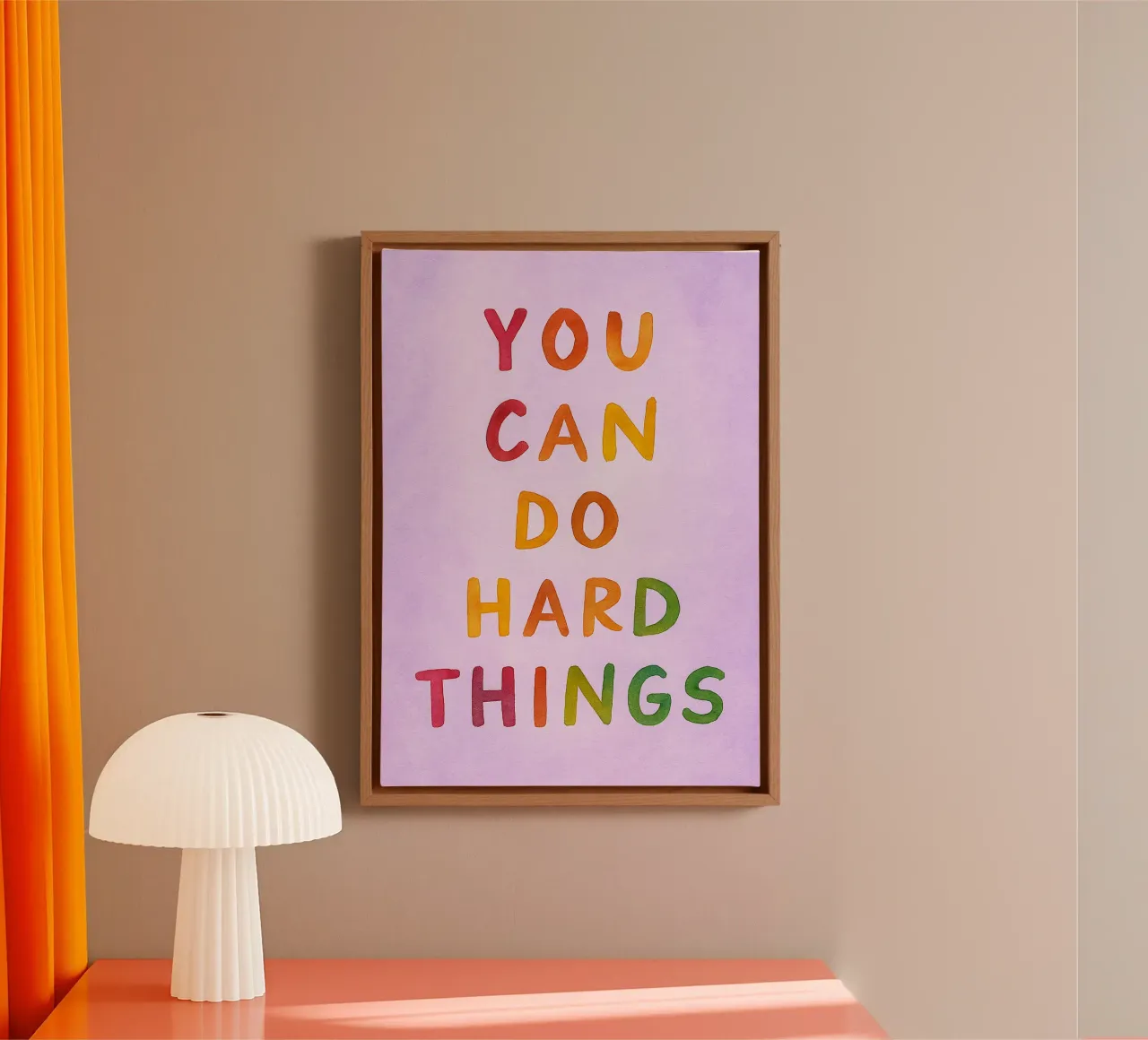 you can do hard things canvas by onelove
