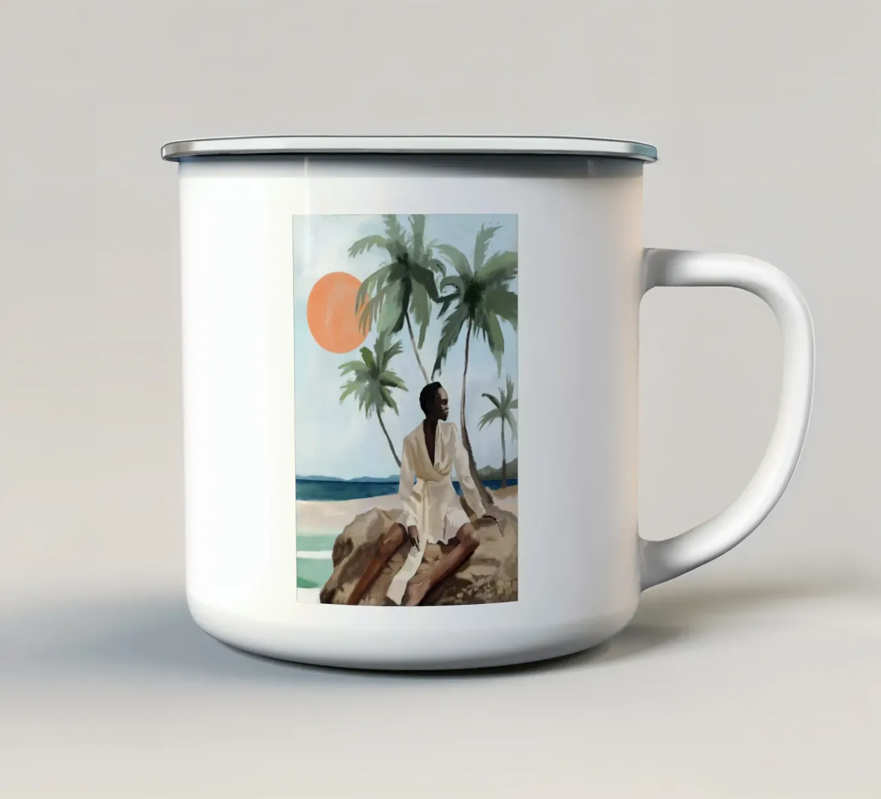 Brezza e sole tazza in smalto da Verse
