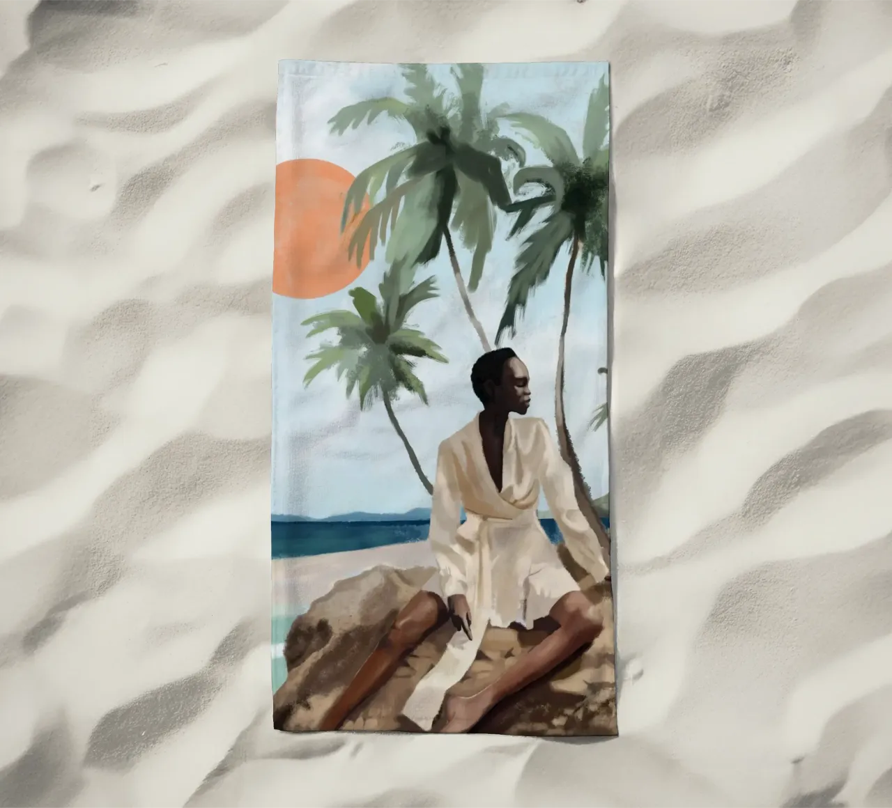 Breeze and sunshine beach towel by Verse