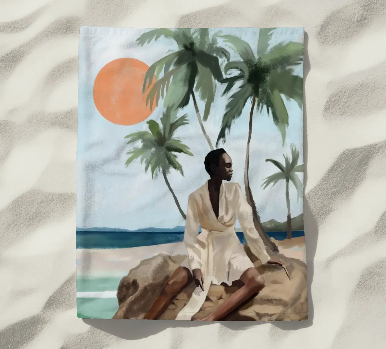 Breeze and sunshine beach towel by Verse