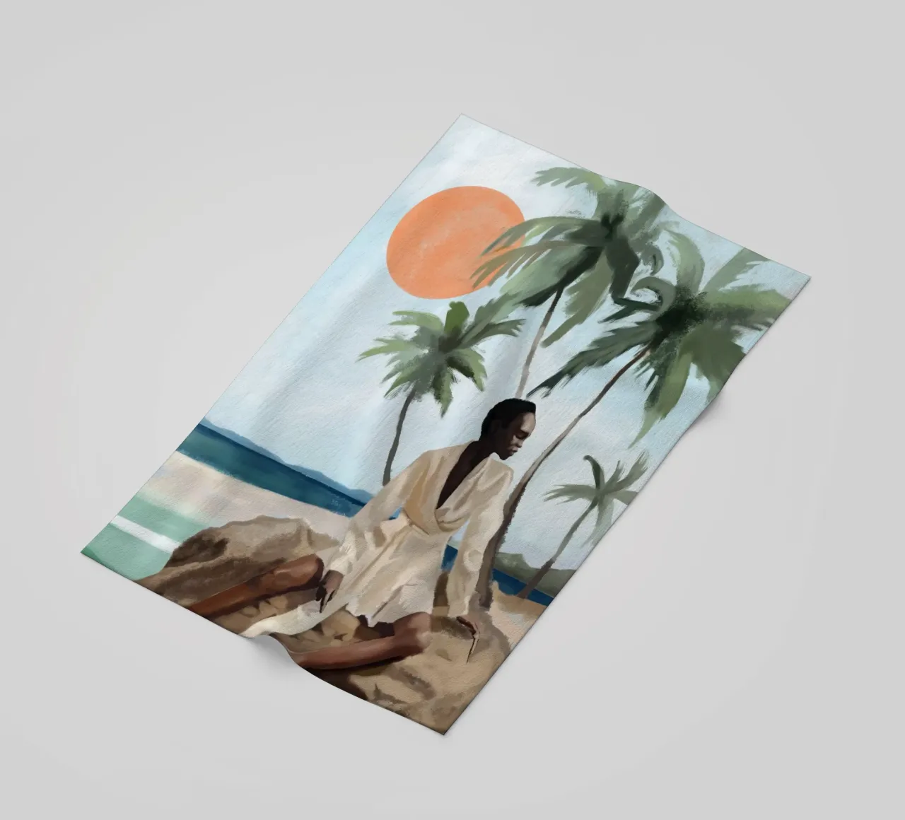 Breeze and sunshine beach towel by Verse