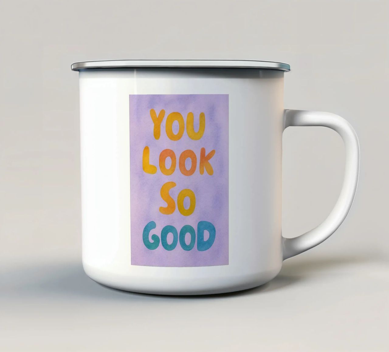 sei così bello tazza in smalto da onelove