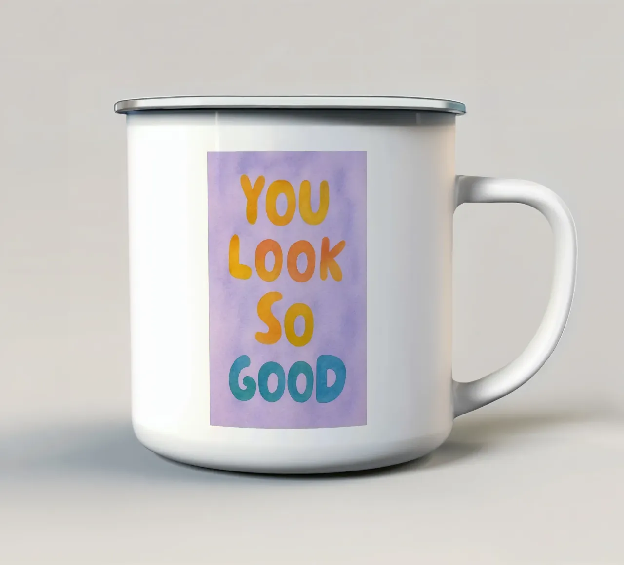 sei così bello tazza in smalto da onelove
