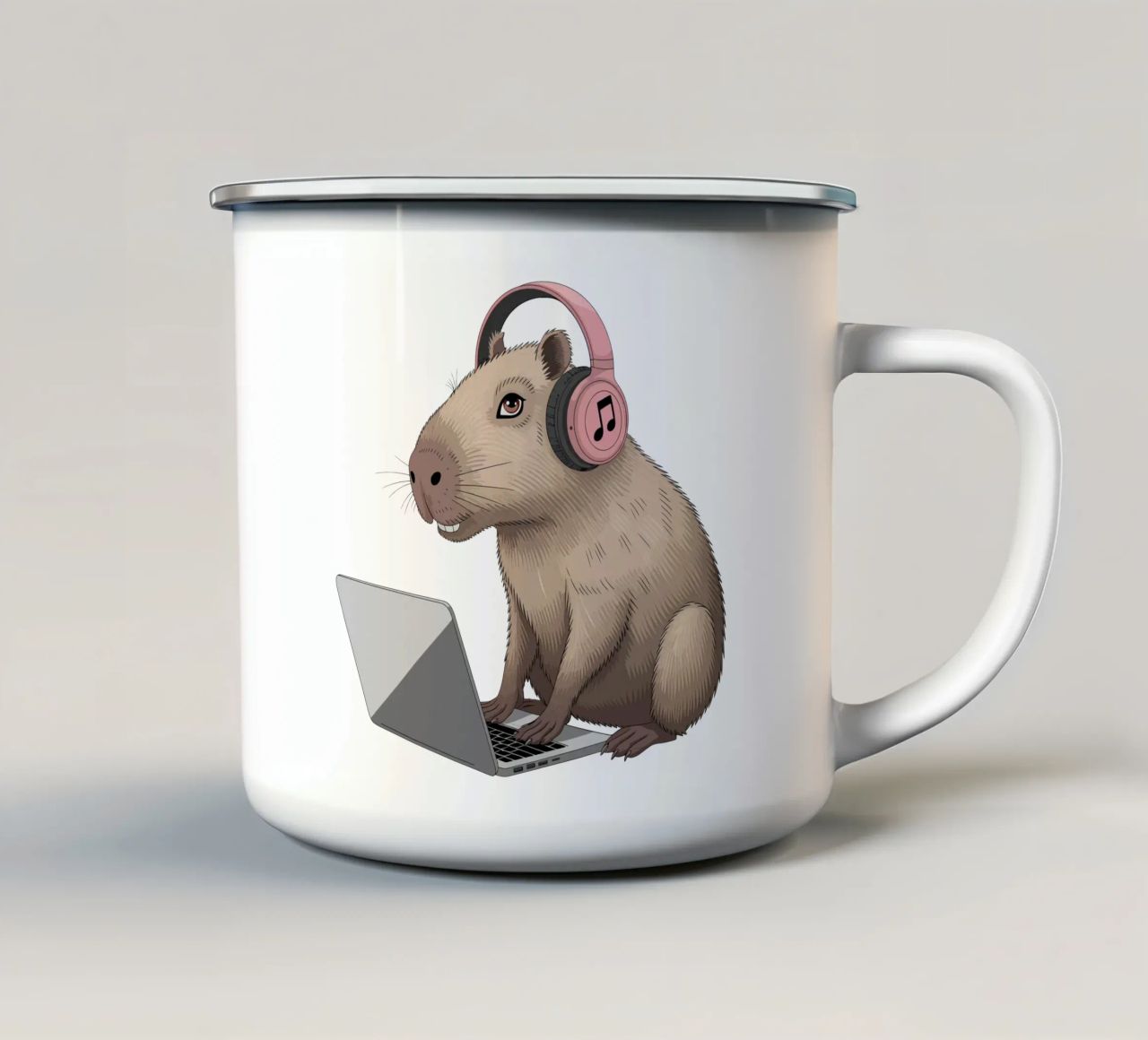 Capy & Bara Business tazza in smalto da Capy & Bara