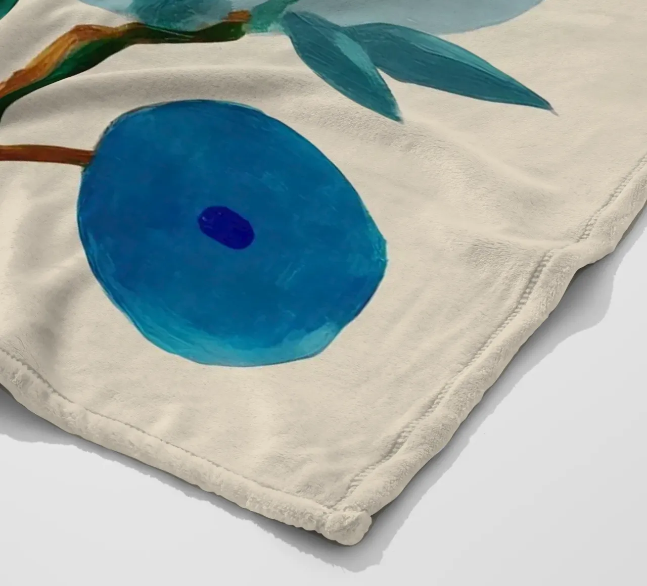 Stylized Lotus Flower Art coperta in pile da Flow Line