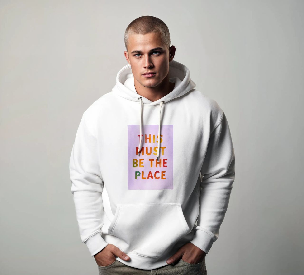 questo deve essere il posto felpa con cappuccio da onelove