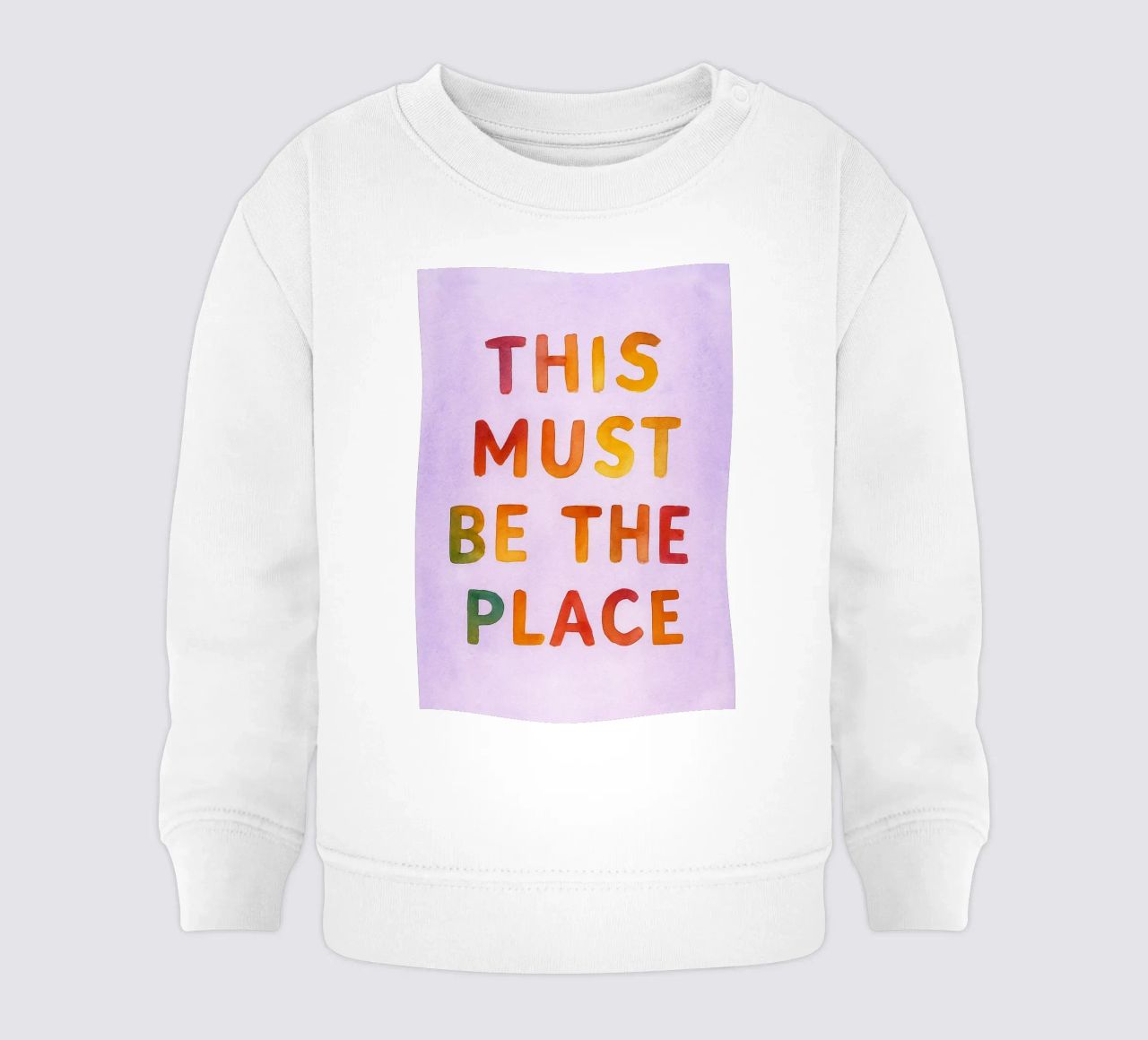 questo deve essere il posto felpa neonato da onelove