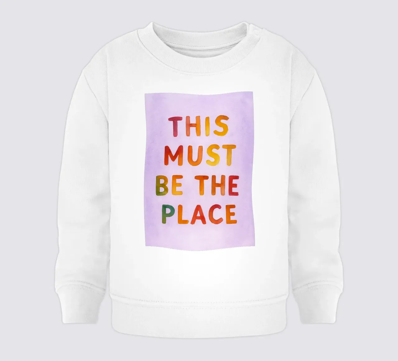 questo deve essere il posto felpa neonato da onelove