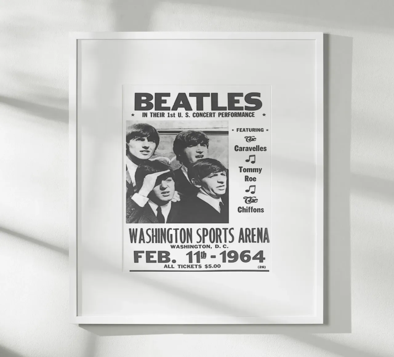 Gisteren live op het podium poster met aluminium frame van nabcu
