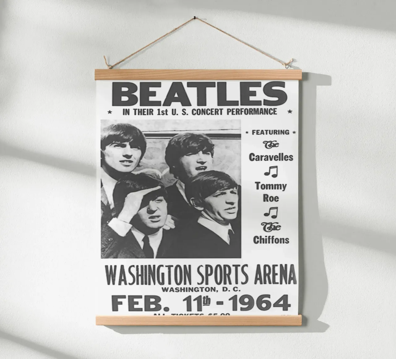 Gisteren live op het podium poster met aluminium frame van nabcu